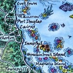 MAUS #03 Cairns Map Magnet Cairns Map Magnet Australia