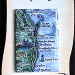 MAUS #05 Fraser Island to Byron Bay Map Magnet on backing card Fraser Island to Byron Bay Map Magnet Australia