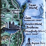 MAUS #05 Fraser Island to Byron Bay Map Magnet Fraser Island to Byron Bay Australia Map Magnet