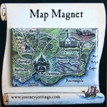 MAUS #08 Melbourne Map Magnet on backing card Melbourne Map Magnet on backing card