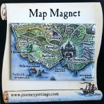 MAUS #09 Melbourne and the Great Ocean Road Map Magnet on backing card Melbourne and the Great Ocean Road Map Magnet Australia on backing card