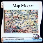 Central Outback Australia Map Magnet