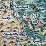 MAUS #14 Outback Queensland Map Magnet Outback Australia Queensland Map Magnet