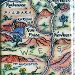 Pilbara Weatern Australia Map Magnet