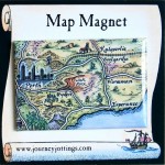 Kalgoorlie Goldfields Australia Map Magnet