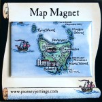 MAUS #24 Tasmania Map Magnet on backing card Tasmania Map Magnet on backing card