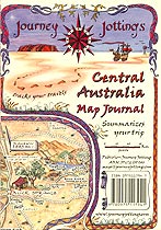Central Australia Map Cover for summarizing your trip