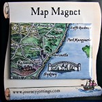 MAUS #06 E.Coast Map Magnet on backing card Australia E.Coast Map Magnet on backing card