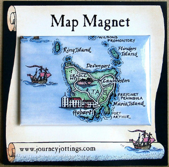 Australia Map Magnet of Tasmania