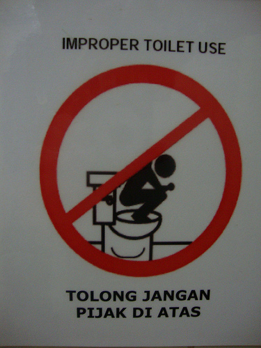 How not to use a toilet - Toilet Use Malaysia