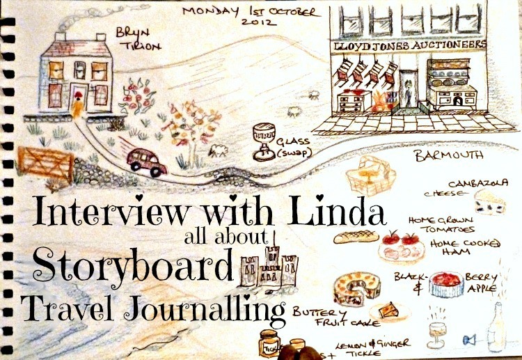 Interview with Linda all about make a Storyboard Journal when travelling