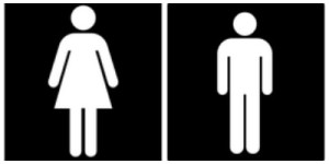 Toilet symbols are pictographs