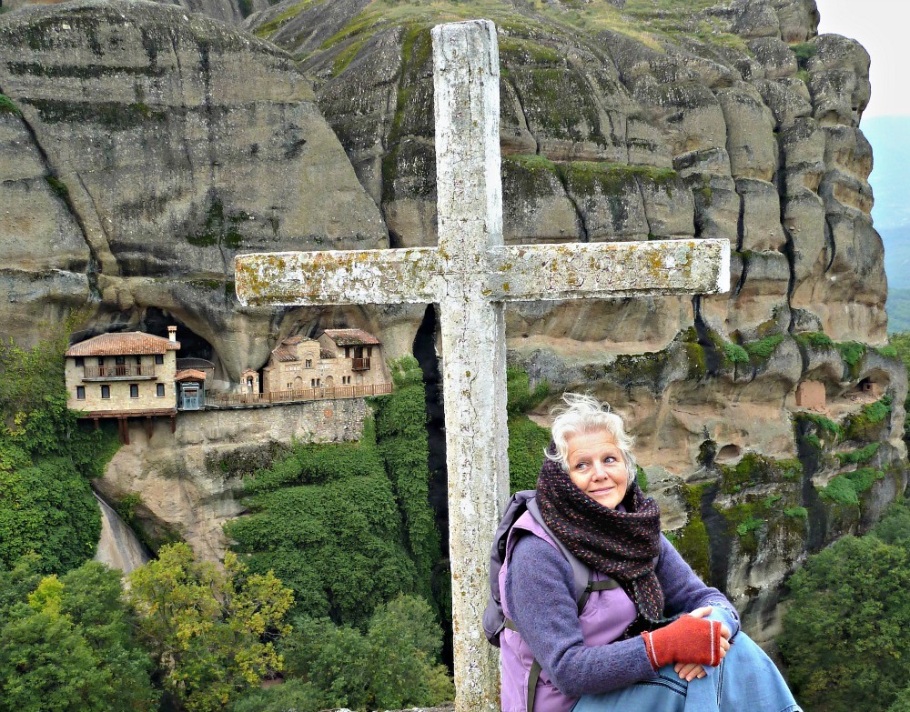 Cliff hanging monastery in Meteora